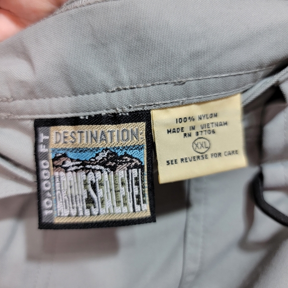 New! 10,000 Ft. Above Sea Level Men's Gray Size XXL Convertible Pants Inseam 32" - Picture 11 of 11